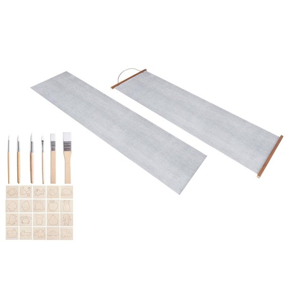 Brush Template Activity Set, Water Drawing Mat for Classroom Creativity, Practice Panels, Family Group Time, Guided Training, Learning Support