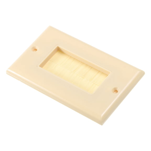 Brush Wall Plate Decoration Wall Panel Single Gang 114mmx70mm Beige