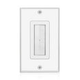 thumbnail image 1 of Brush Wall Plate - Single Gang Cable Entry Access Brush Bristles Style Strap Opening Port Insert Socket Wiring Plug Jack Decorative Face Cover Outlet Mount Panel (White), 1 of 9