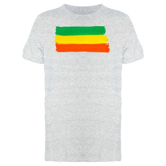 Brush Watercolor Ethiopia Flag T-Shirt Men -Image by Shutterstock, Male Large