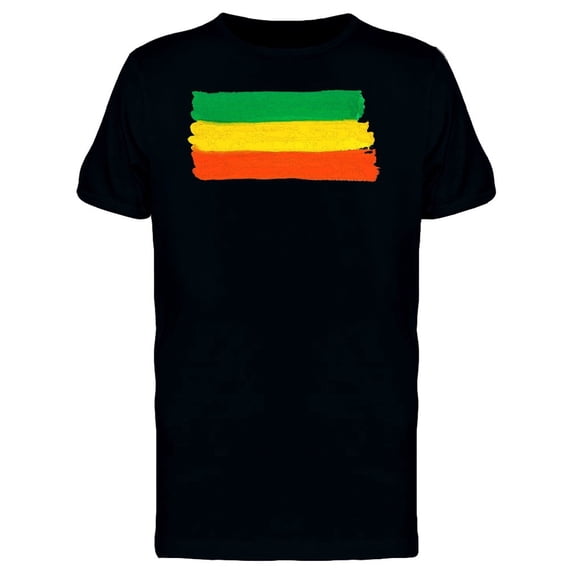 Brush Watercolor Ethiopia Flag Tee Men's -Image by Shutterstock