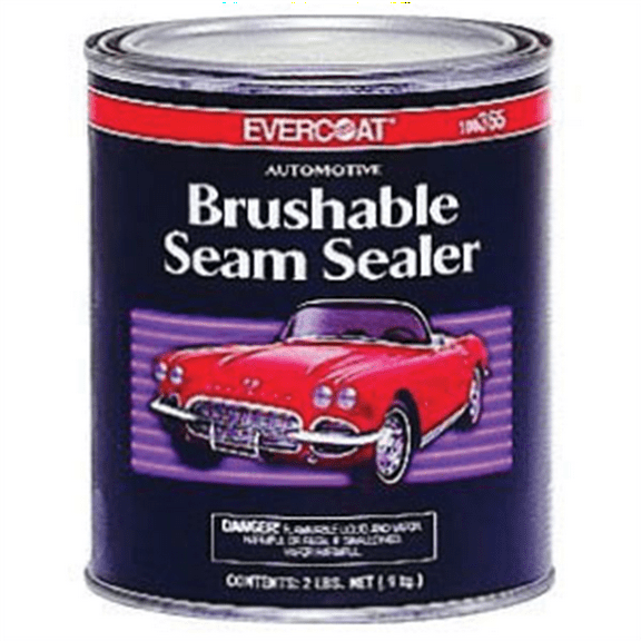 Fibre glass Evercoat 100365 Brushable Seam Sealer, 1 qt Can, Liquid, Gray, 1 hr Curing, Paintable (Y/N): Yes