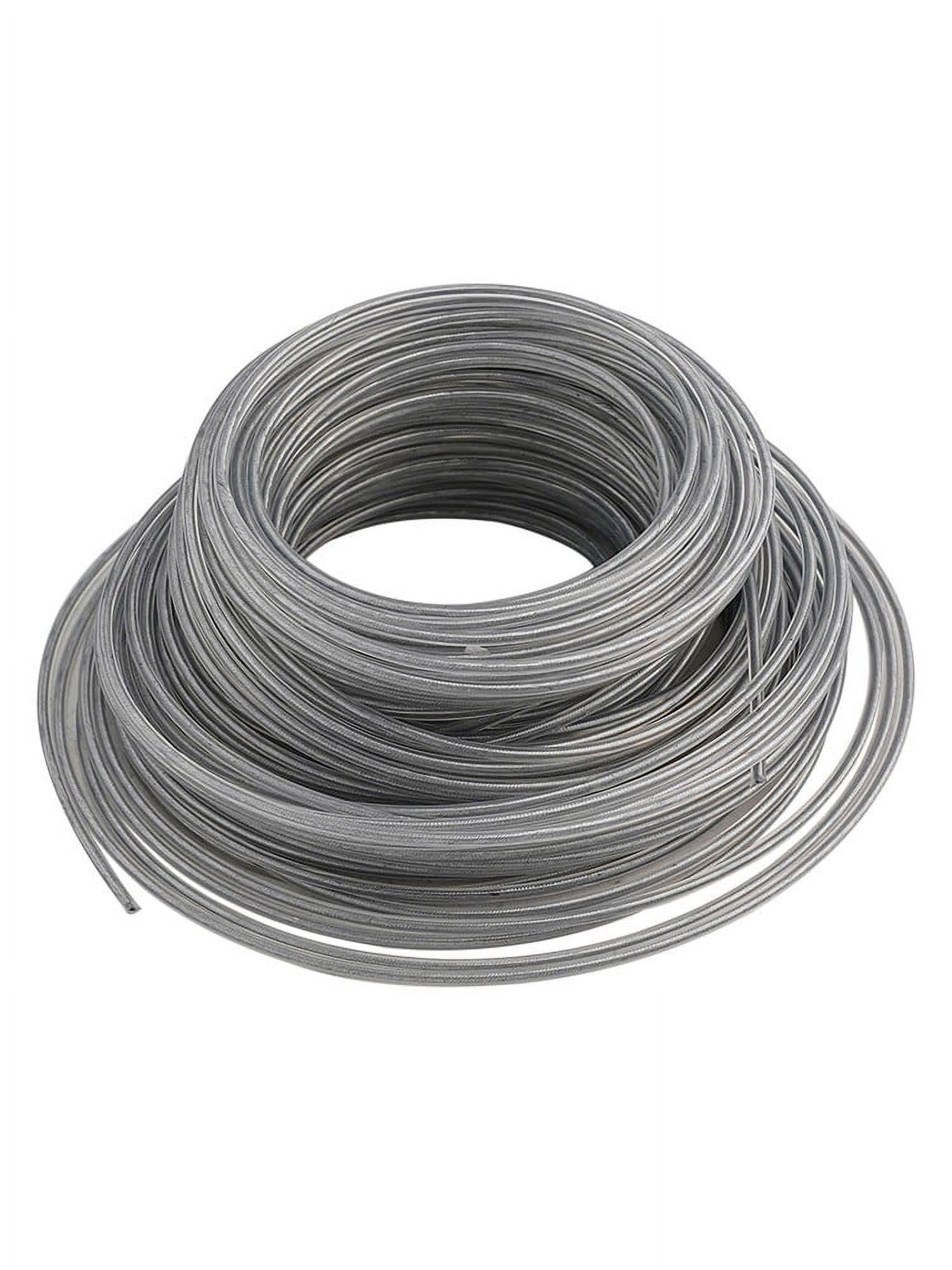 Brushcutter Wire Cord Line 3mm Steel Wire Gray 35 Meters Trimmer