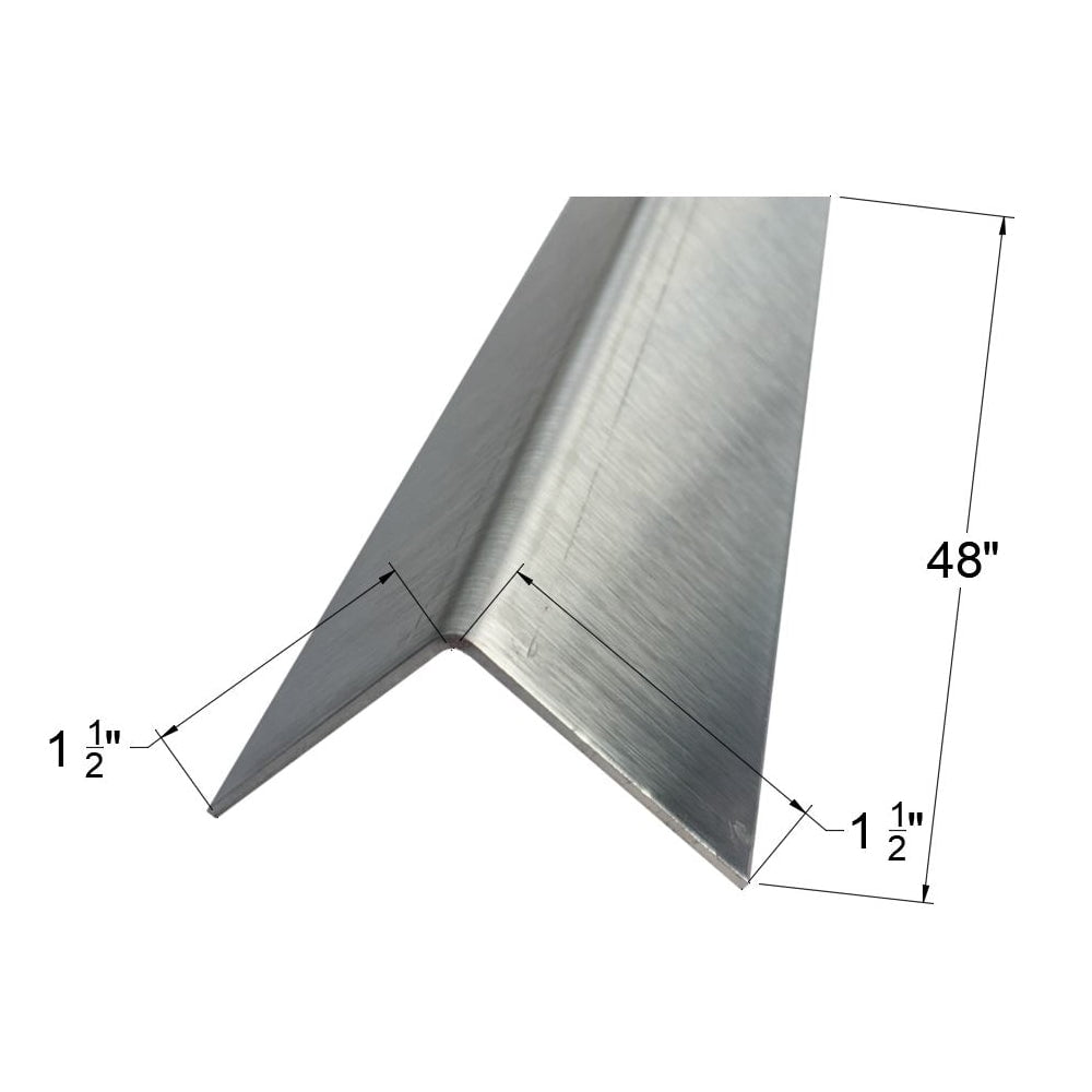 Brushed 304 Stainless Steel Corner Guards, 16ga, 48in Long - Walmart.com