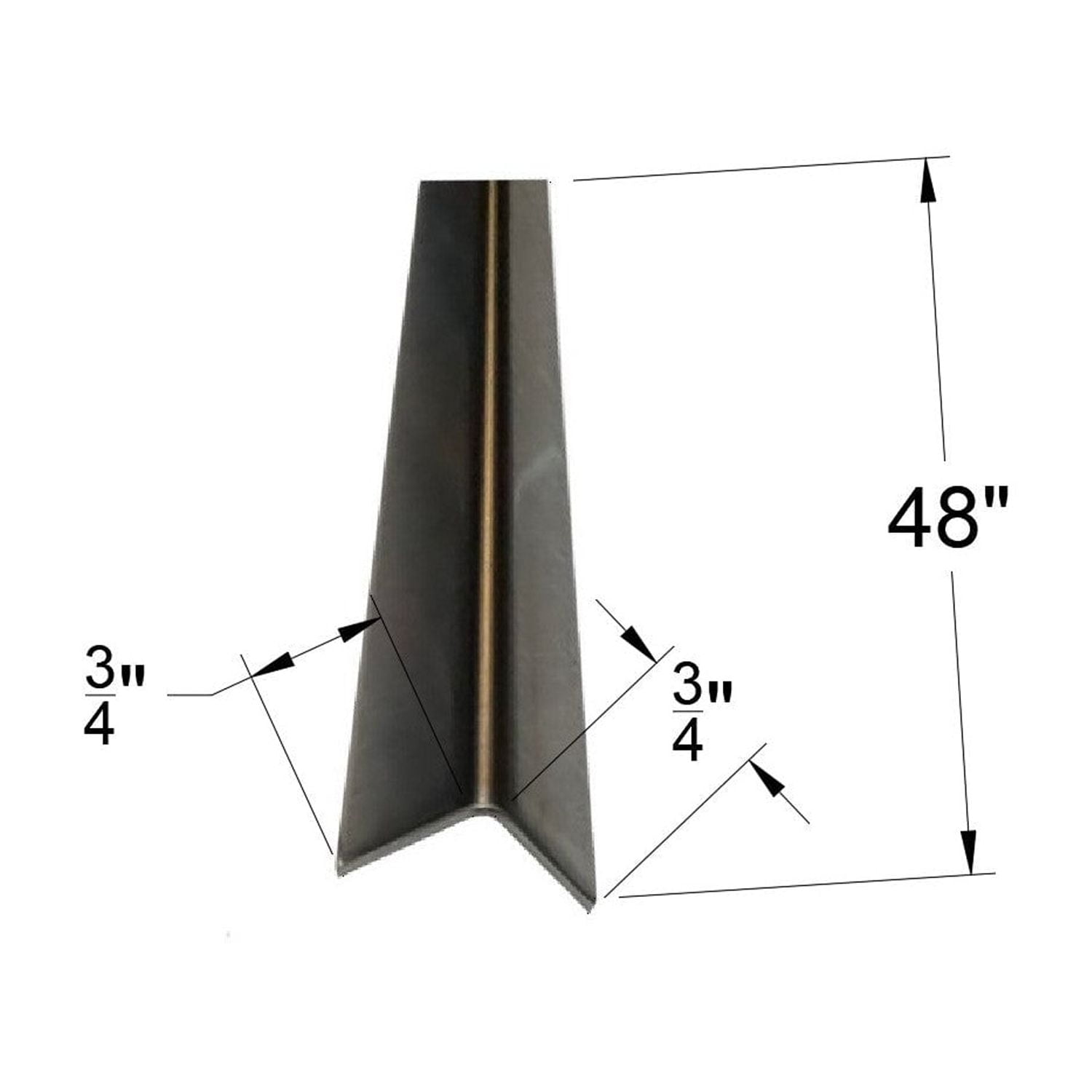 Brushed 304 Stainless Steel Corner Guards, 16ga, 48in Long - Walmart.com
