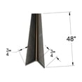 thumbnail image 1 of Brushed 304 Stainless Steel Corner Guards, 16ga, 48in Long, 1 of 17
