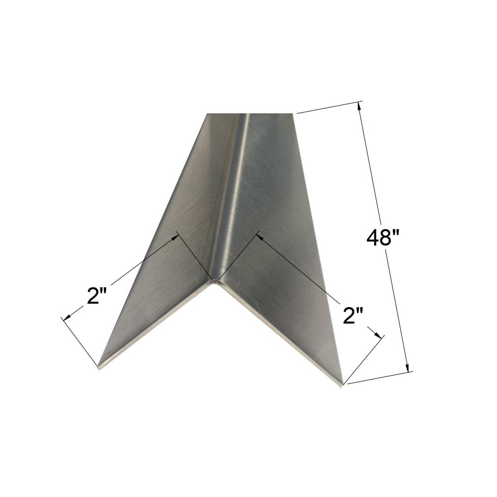 Brushed 304 Stainless Steel Corner Guards, 16ga, 48in Long - Walmart.com