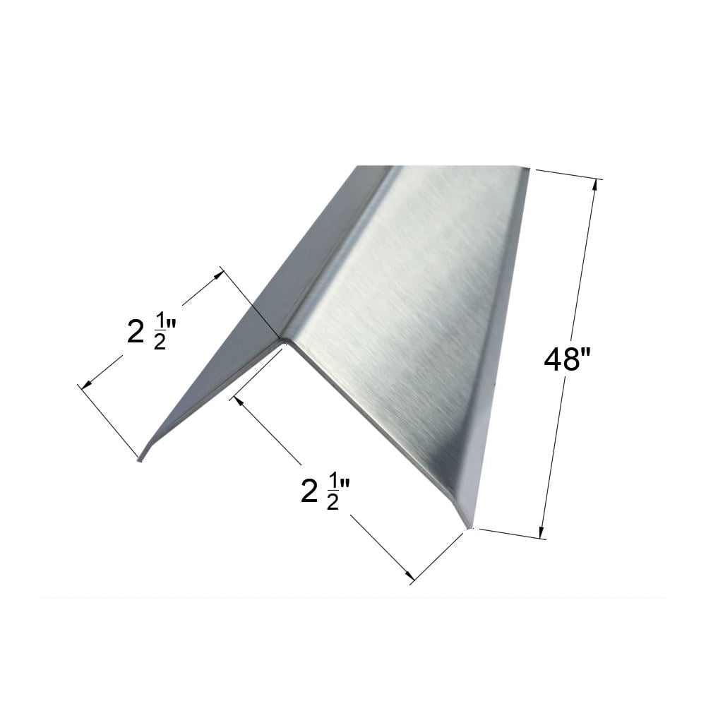 Brushed 304 Stainless Steel Corner Guards, 16ga, 48in Long - Walmart.com