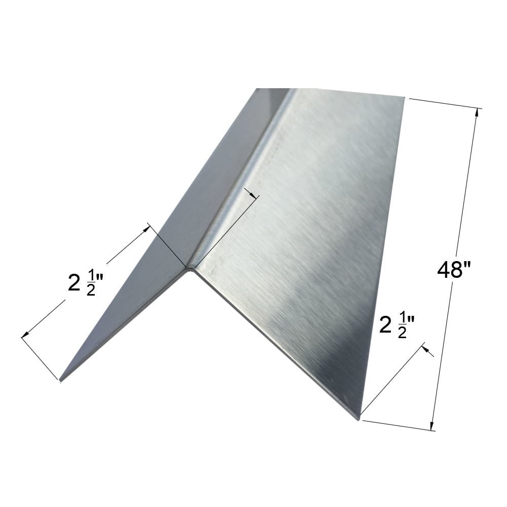 Brushed 304 Stainless Steel Corner Guards, 20ga, 48in Long - Walmart.com