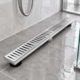 Brushed 32 Inch Linear Rectangular Floor Shower Drain with SUS304 ...