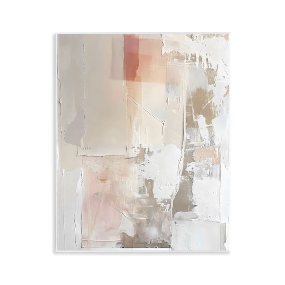 Stupell Industries Brushed Abstract Subtle Tones Wall Plaque Art, design by Riley B