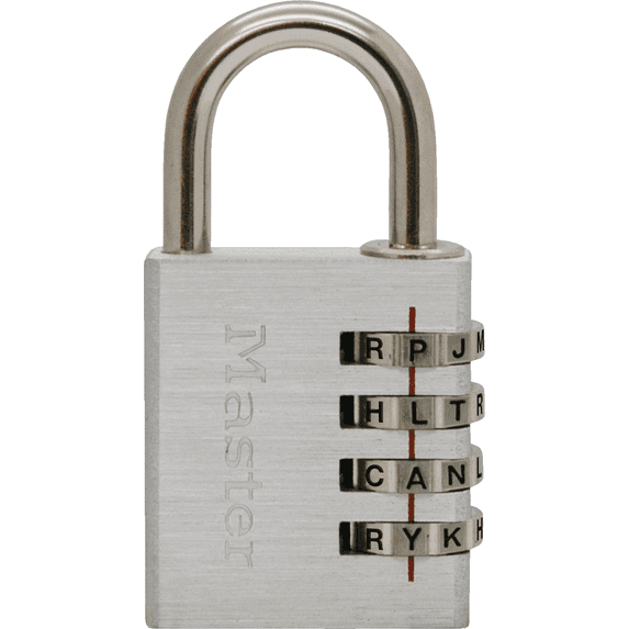 Brushed Aluminum Combination Padlock - Pack of 2 — Home & Garage ...