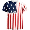 thumbnail image 1 of Brushed American Flag All Over Adult T-Shirt - 2X-Large, 1 of 2