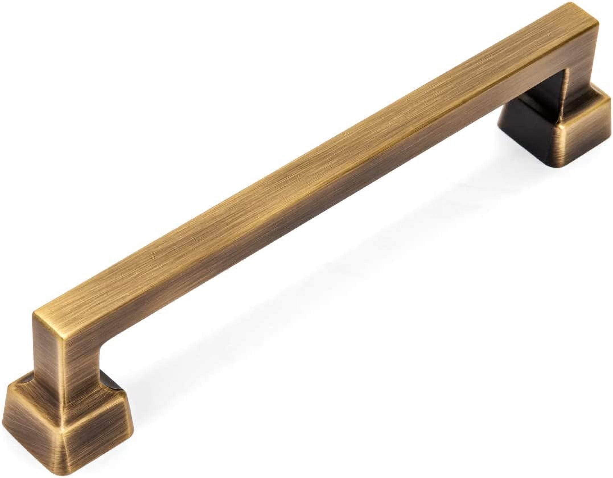 Brushed Antique Brass Contemporary Cabinet Hardware Handle Pull