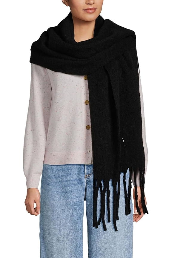 Brushed Blanket Scarf for Women Cold Weather Soft Pashmina Shawls and Wraps Scarves for Women