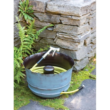 Brushed Blue Brown Hose Pot