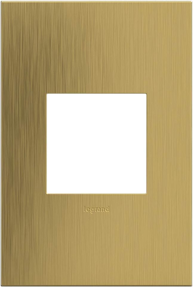 Brushed Brass, 1Gang Wall Plate, AWC1G2BSB4