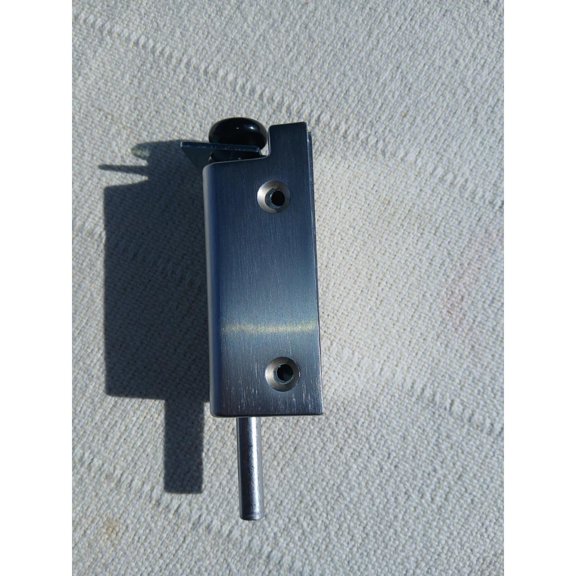 Brushed Chrome Sliding Patio Door Foot Lock Security Deadbolt Hardware FPL