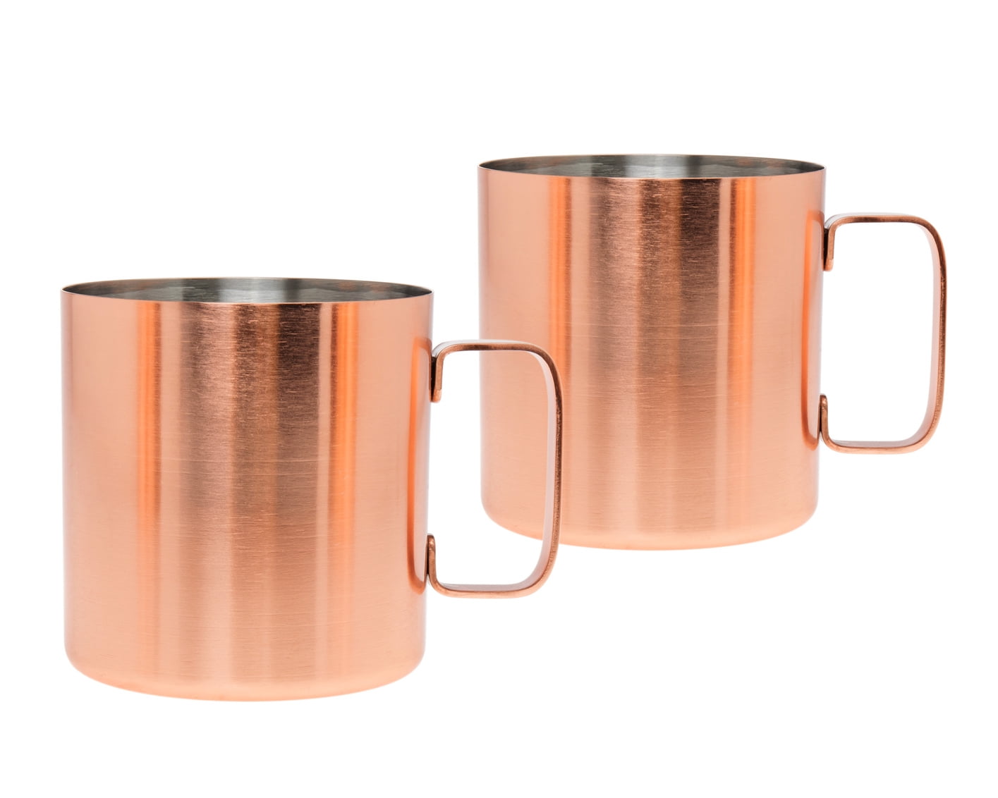 Brushed Copper Moscow Mule Mug 18oz, Set of 2 - Walmart.com
