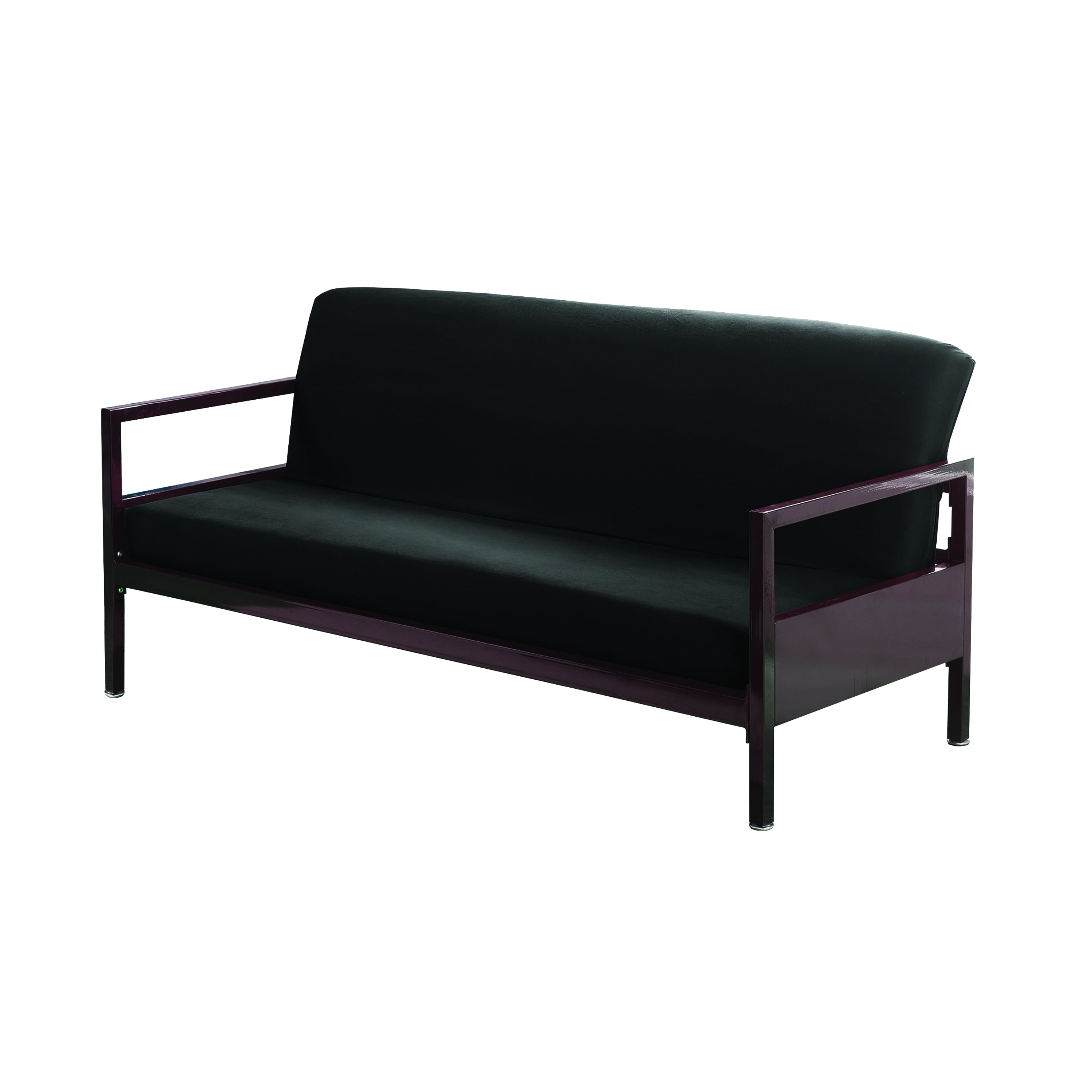 Brushed Cotton Twill Futon Cover, Black, Full