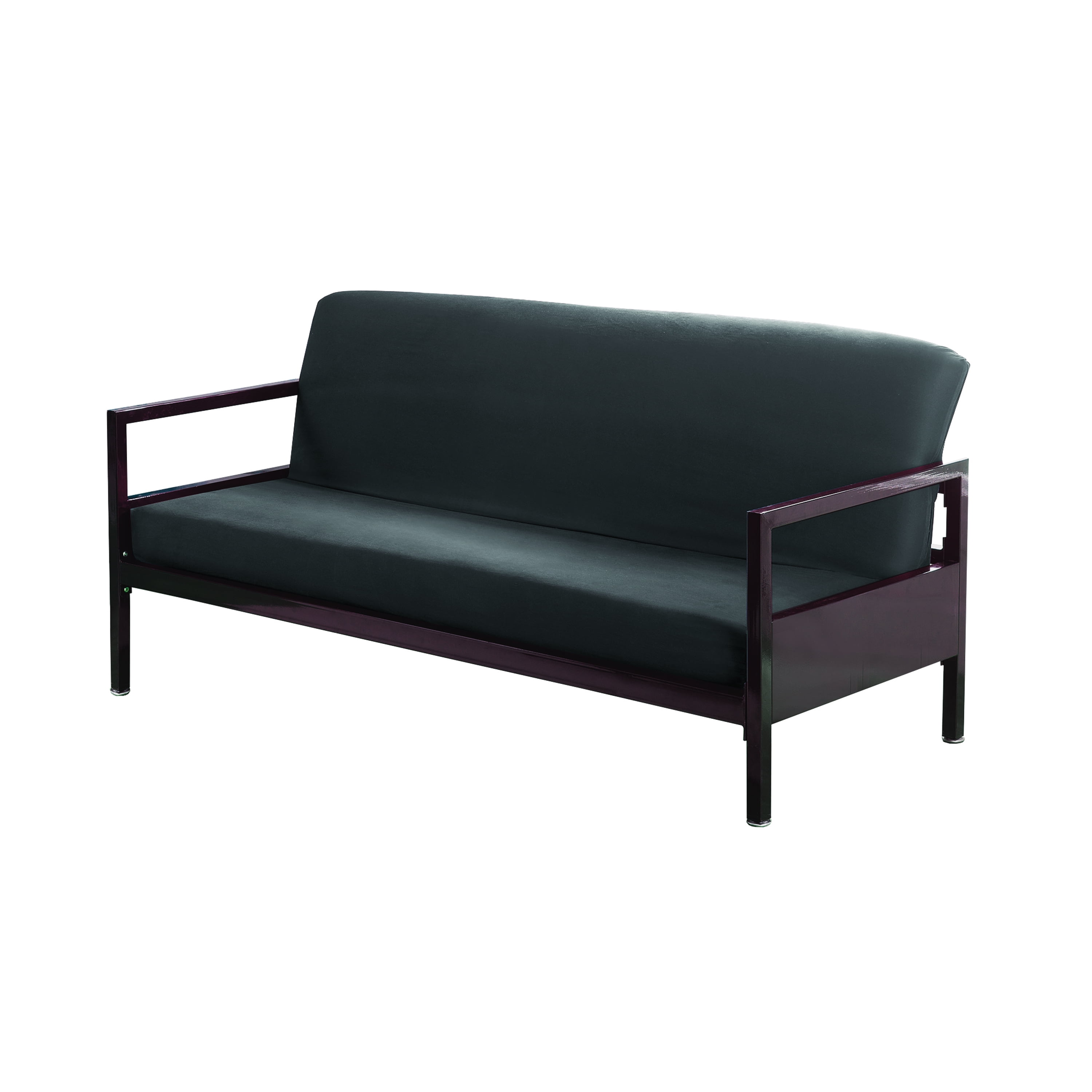 Charcoal Brushed Cotton Twill Full Futon Cover