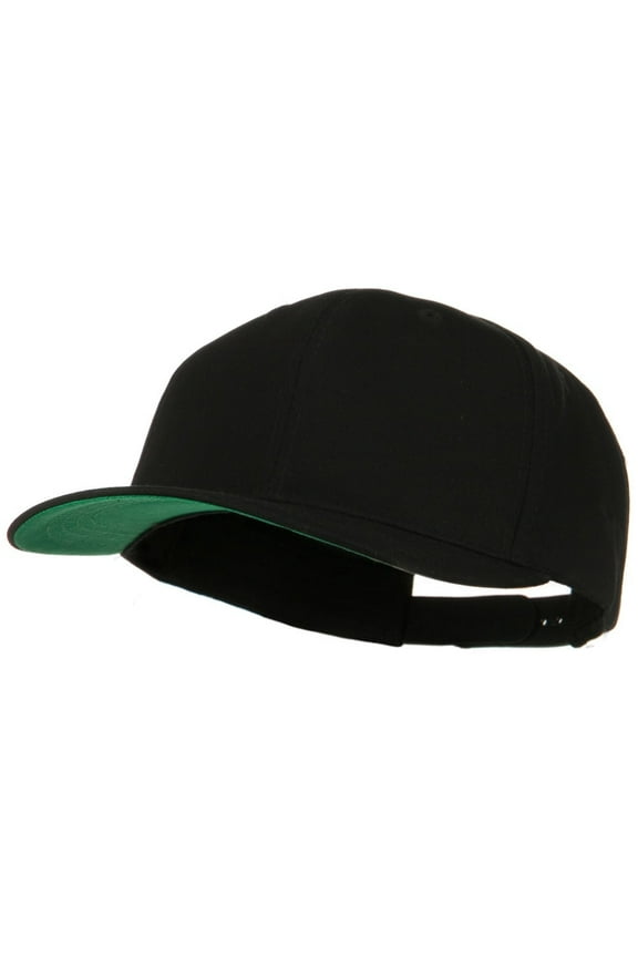 Brushed Cotton Twill High Profile Extra Size Cap - Black XL-3XL