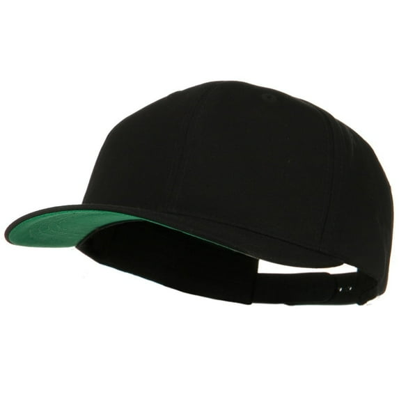 Brushed Cotton Twill High Profile Extra Size Cap - Black XL-3XL