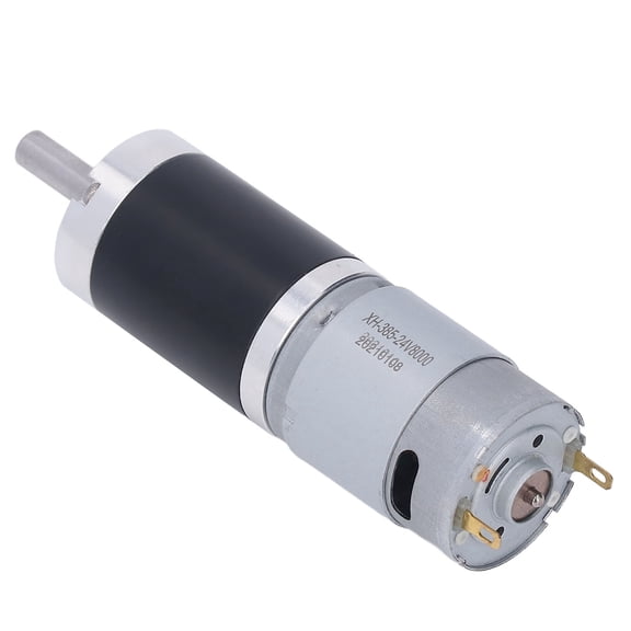 Brushed DC Motor High Torque Pure Copper Rotor 24V 11W 712RPM Planetary Reduction Electric Motor (5.9 x 3.1 in / 15 x 8 cm)