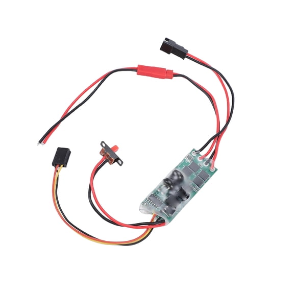 Brushed ESC with Brake Brushed Electronic Speed Controller ESC with Brake for 1/16 RC Car Upgrade Sturdy Durable Strong Compatibility Direct Plug and Play for WPL MN B16 B36