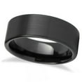 thumbnail image 1 of Brushed Finish Flat Carbide Black Tungsten Wedding Band (8mm), 1 of 4
