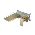 Brushed Gold Bathroom Sink Faucet, Embedded Box Valve Bathtub Waterfall