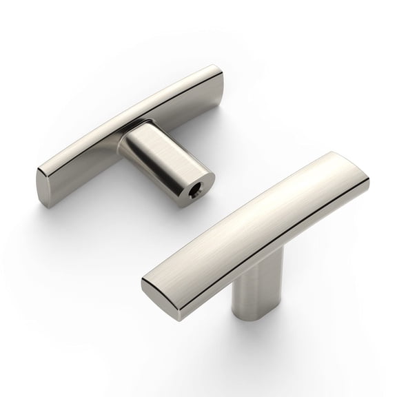 Brushed Gold Cabinet Knobs Single Hole Cabinet Handles 2 Inch Solid Zinc Alloy Cupboard Drawer Knobs Kitchen Cabinet Knobs T Bar Hardware ZH0003