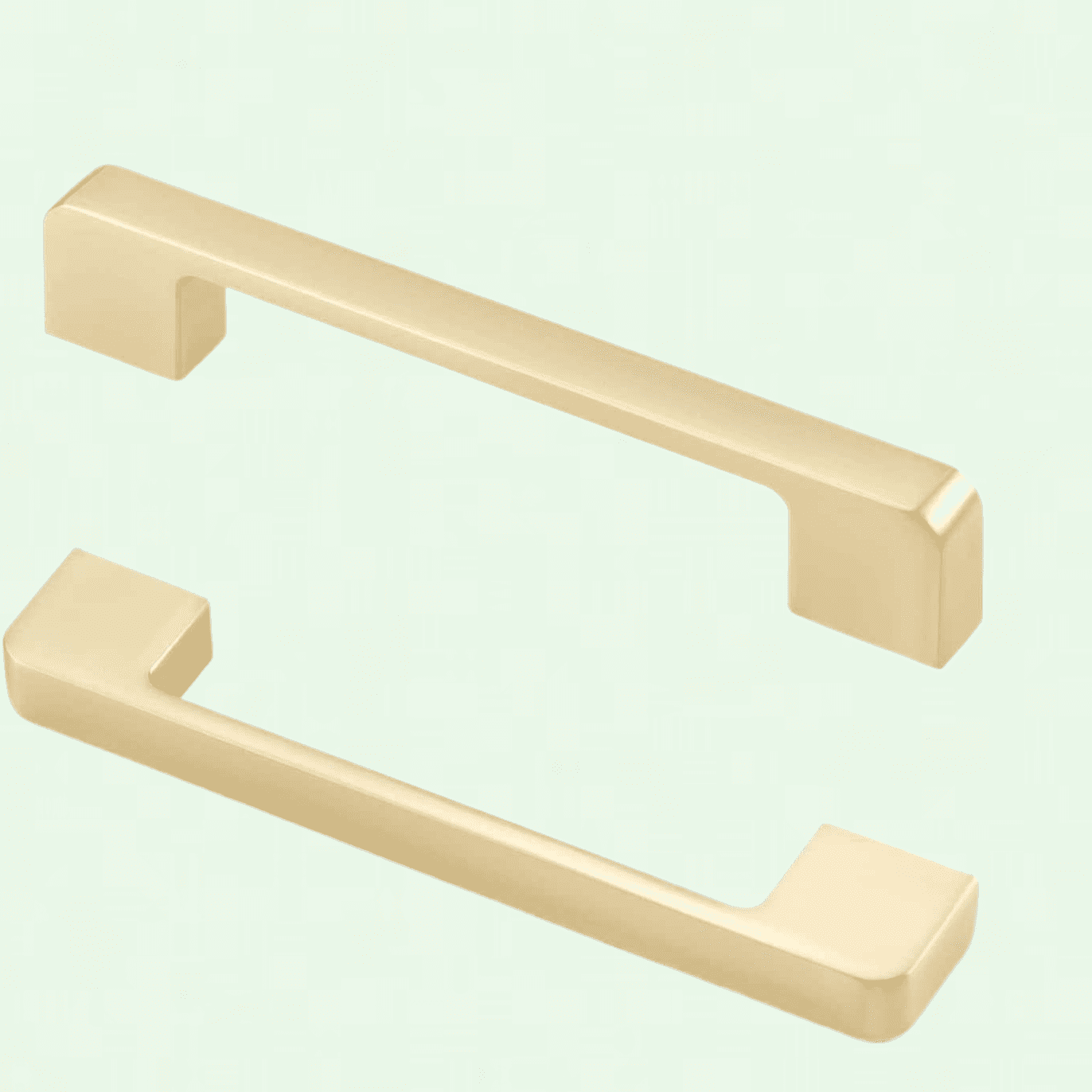 Brushed Gold Cabinet Pulls, 5 Inch Gold Cabinet Handles, Brass Drawer ...