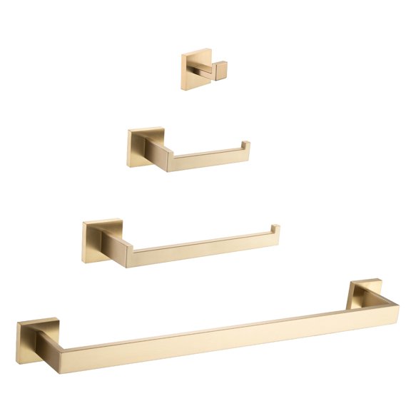 Brushed Gold Color - Hidden Mounting Holes - Modern Bathroom - Add a Modern Touch