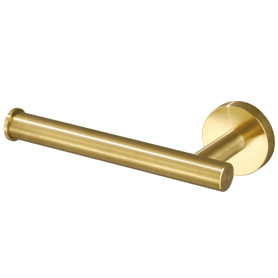Brushed Gold Toilet Paper Holder Wall Mount, Durable SUS304 Stainless Steel, Modern Toilet Paper Hanger for Bathroom