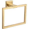thumbnail image 1 of Brushed Gold Towel Rack, Single Angle Sus304 Stainless Steel Square Towel Ring, Bathroom Towel Rack For Wall, 7.09 Inch, 1 of 5