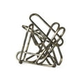 thumbnail image 1 of Brushed Gold and Black Abstract Paperclip Sculpture, 1 of 5