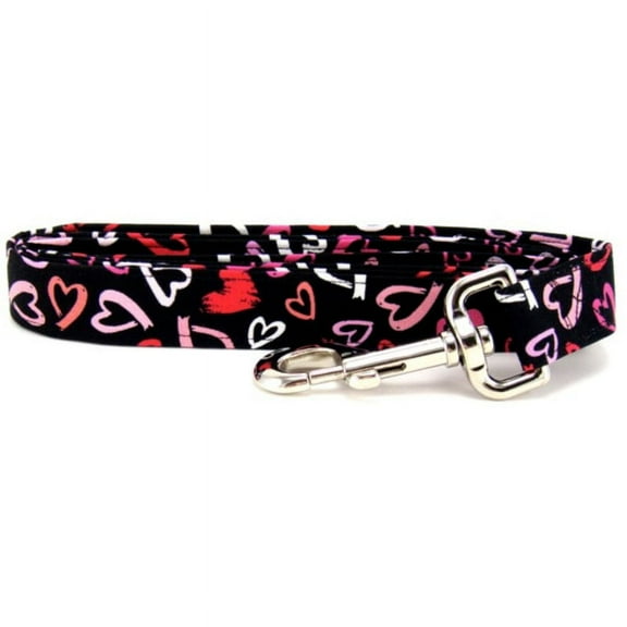 Brushed Hearts Dog Leash - Size - Large