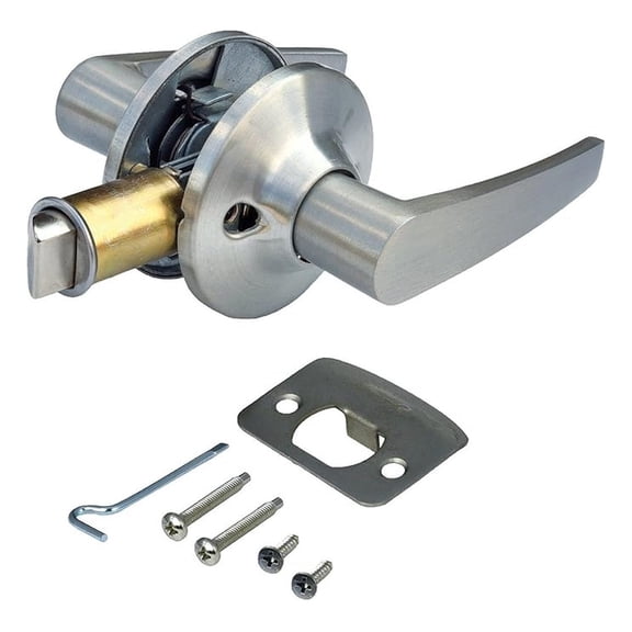 Brushed Interior Lever Passage Door Lock for Mobile Home (1)