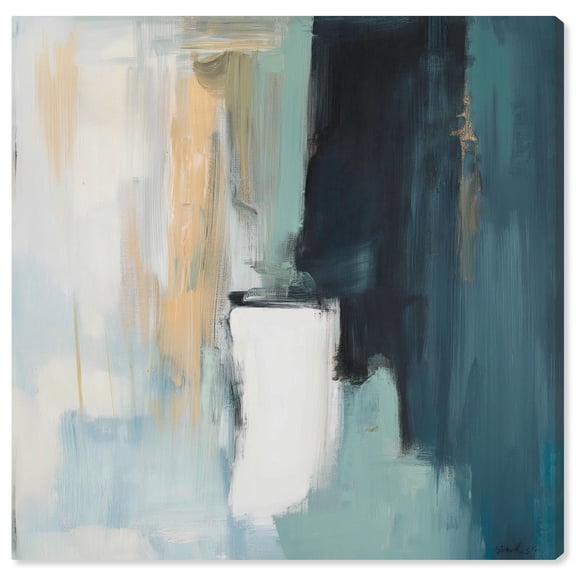 Brushed Majesty Canvas Modern Colorful Art by Art Remedy, Gallery Wrapped, 24" x 24"