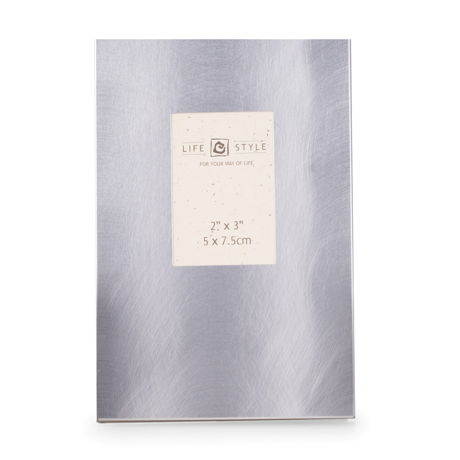 Brushed Metal 2"x3" Picture Frame with Easel Back. - Walmart.com