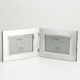 thumbnail image 1 of Brushed Metal Double 4"x6" Picture Frame., 1 of 1