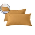 thumbnail image 1 of Brushed Microfiber Pillowcase, Soft Breathable Wrinkle Free Pillow Covers with Envelope Closure for Hair and Skin, Set of 2, Coffee, 1 of 6