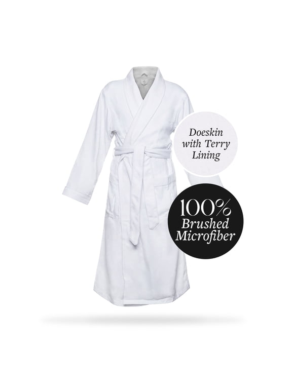 Brushed Microfiber Robe Lined in Terry | Style: DSM4000