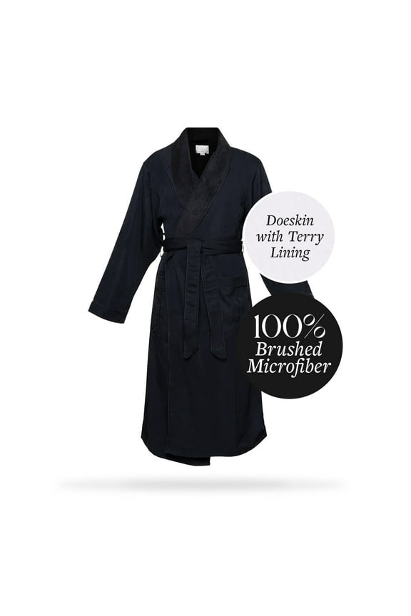 Brushed Microfiber Robe Lined in Terry | Style: DSM4000