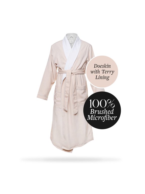 Brushed Microfiber Robe Lined in Terry | Style: DSM4000