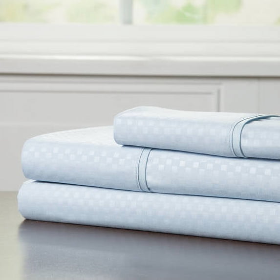 Brushed Microfiber Sheets Set- 3 Piece Bed Linens by Somerset Home (Blue, King)