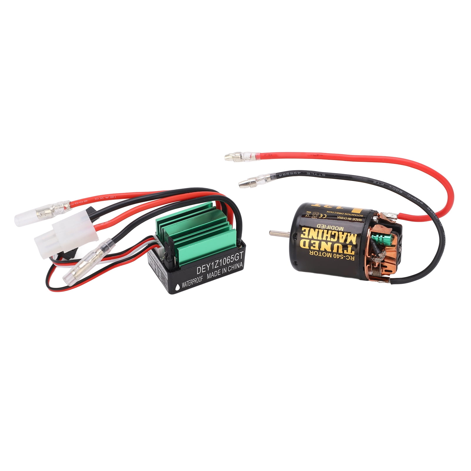 Brushed Motor ESC Combo, Low Noise 65A Brushed ESC For RC Ships