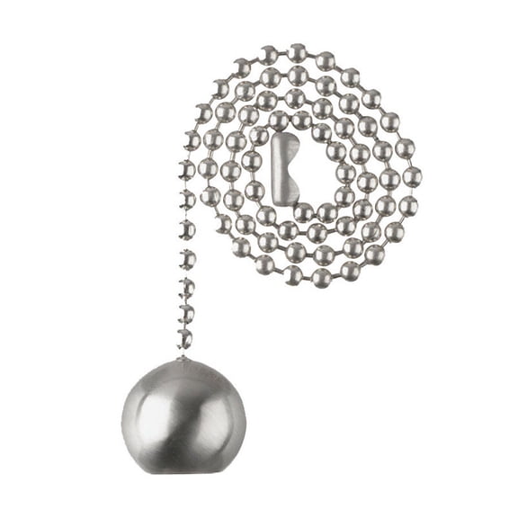 * Brushed Nickel Ball Pull Chain (6/72)