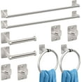 thumbnail image 1 of Brushed Nickel Bathroom Accessories Set, 10 Pieces Bathroom Hardware Set, 24 inch Towel Bar, Towel Racks for Bathroom, Robe Towel Hooks, Toilet Paper Holder Wall Mounted, 1 of 7
